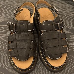 Unisex Dr. Martens Airwave 8092 Leather Fisherman Sandals Womens 10 Mens 9